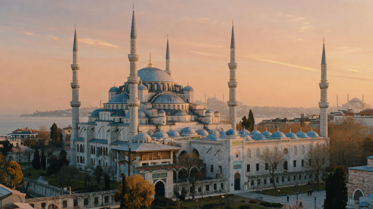 De Blauwe Moskee in Istanbul