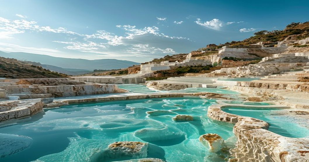 Natuurwonderen in Turkije — Pamukkale: Het betoverende witte terrassenlandschap