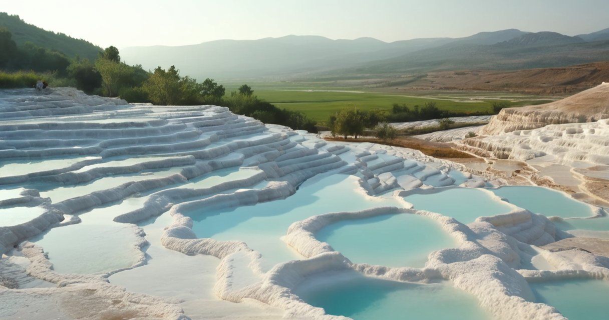Natuurwonderen in Turkije — Pamukkale: Het betoverende witte terrassenlandschap Natuurwonderen in Turkije — Pamukkale: Het betoverende witte terrassenlandschap