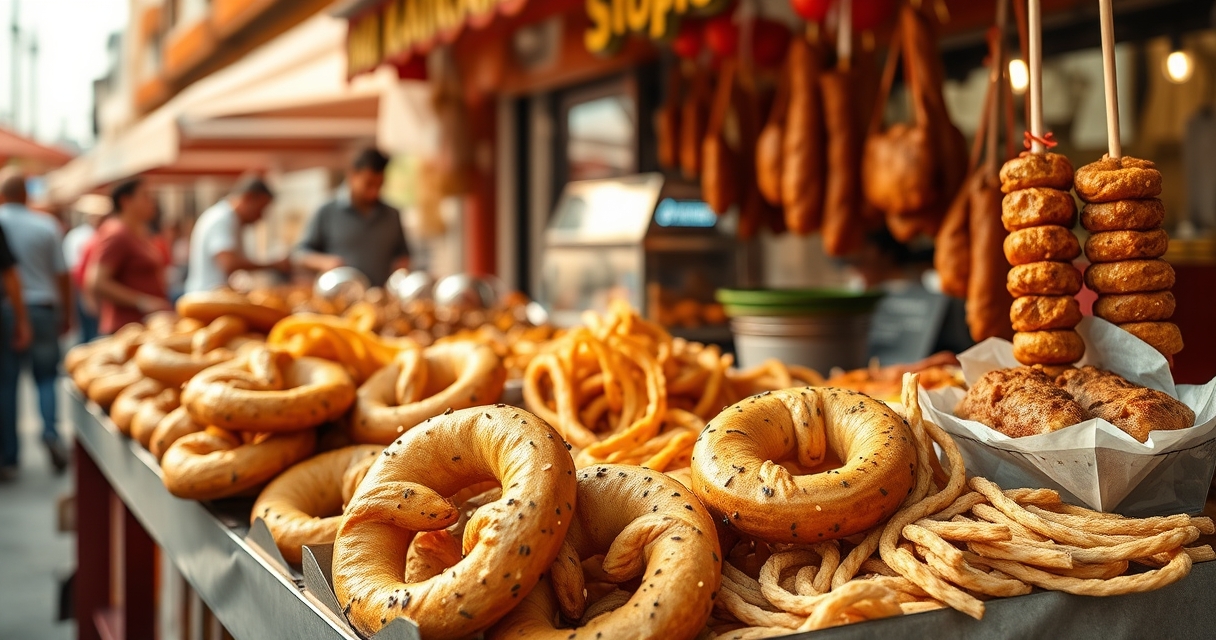 Eten op straat in Turkije